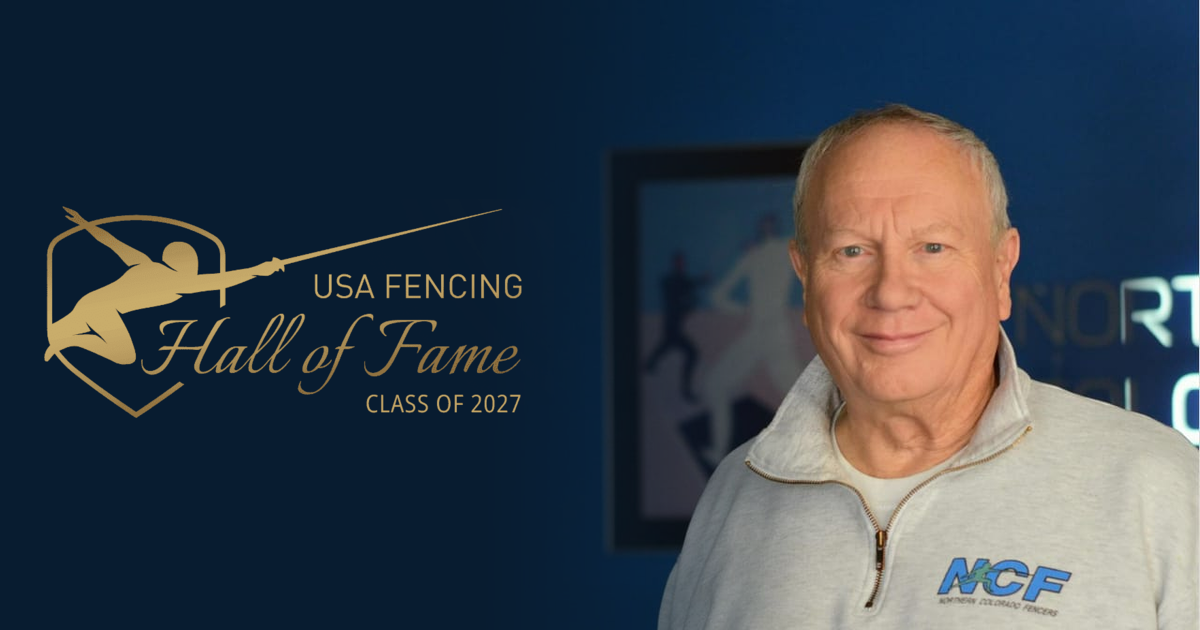 Gary Copeland, NCF Boulder Founder and Head Coach, named to the USA Fencing Hall of Fame Class of 2027